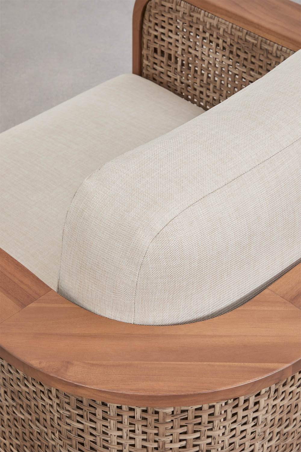 Sillón de jardín SKLUM en madera de acacia como nuevo — imagen 3