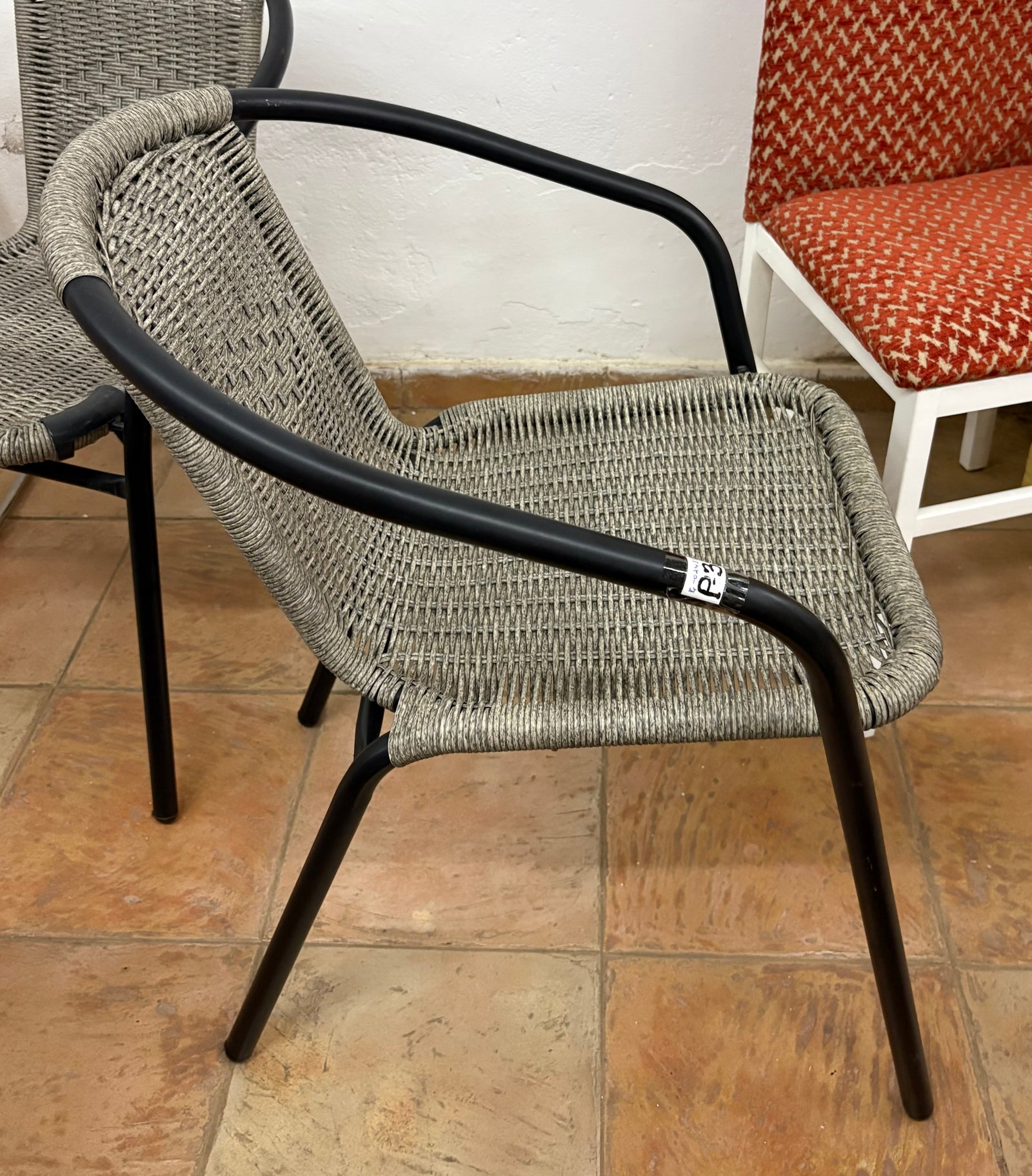 2 Sillas exterior mimbre gris — imagen 5
