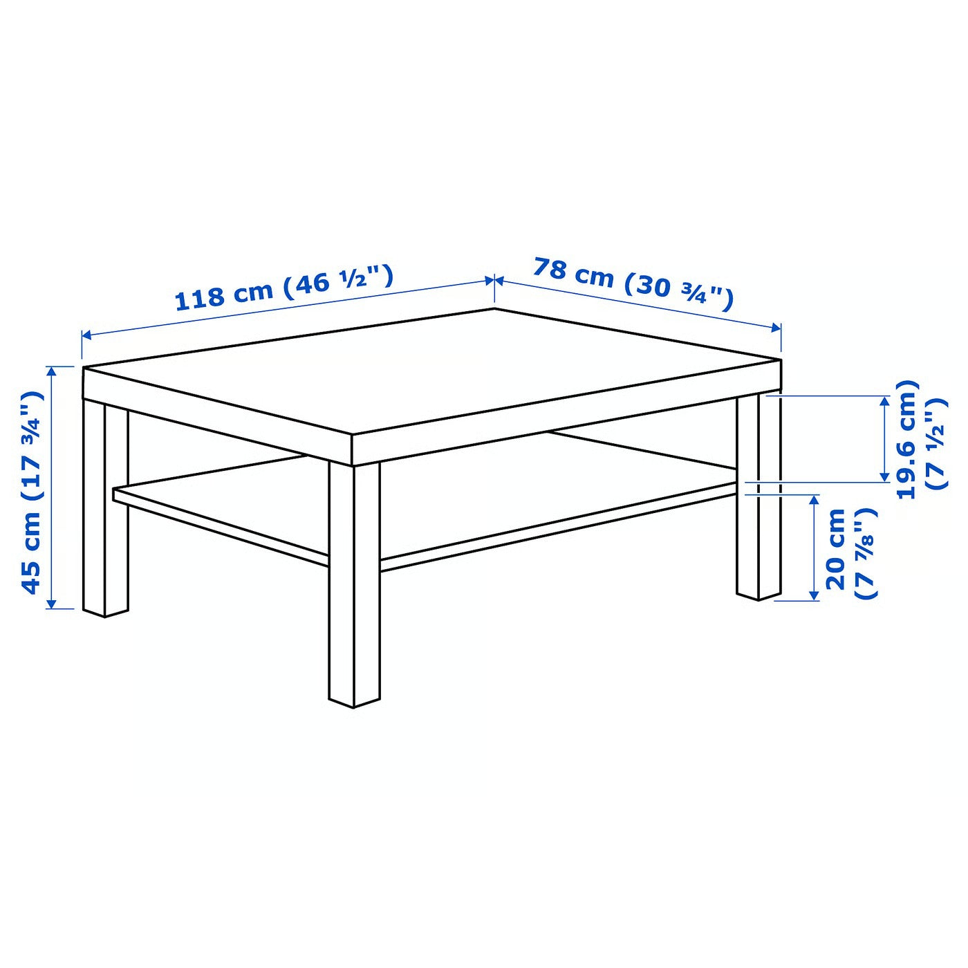 Mesa de centro "lack" — imagen 7