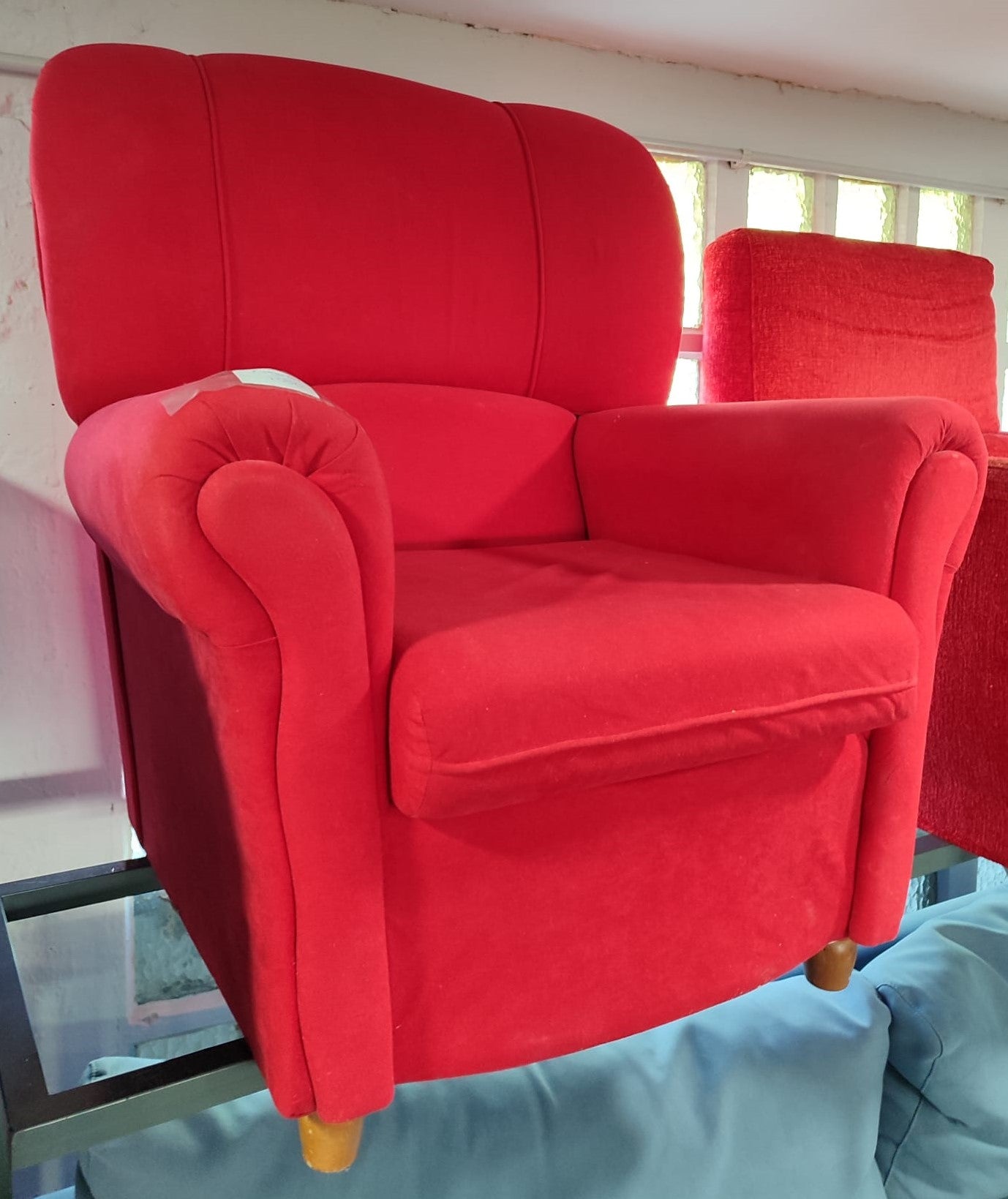 Sillón individual rojo — imagen 2