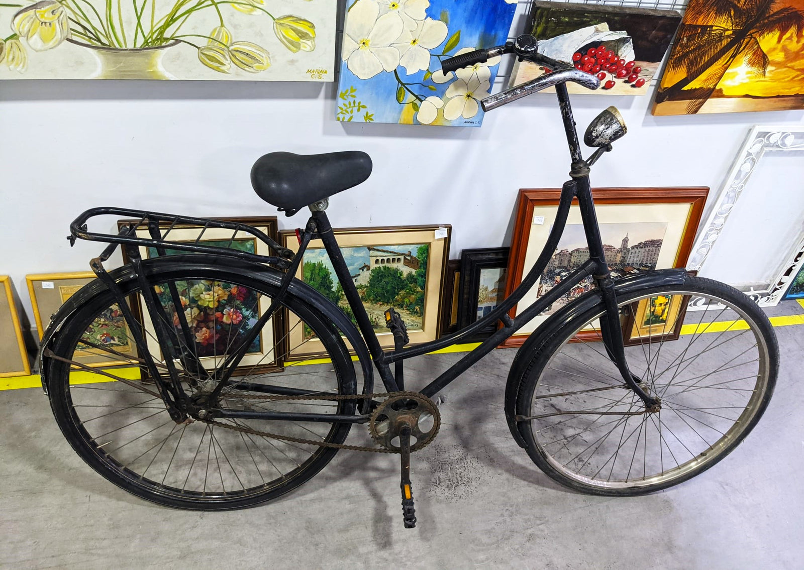 Bicicleta clásica de paseo vintage
