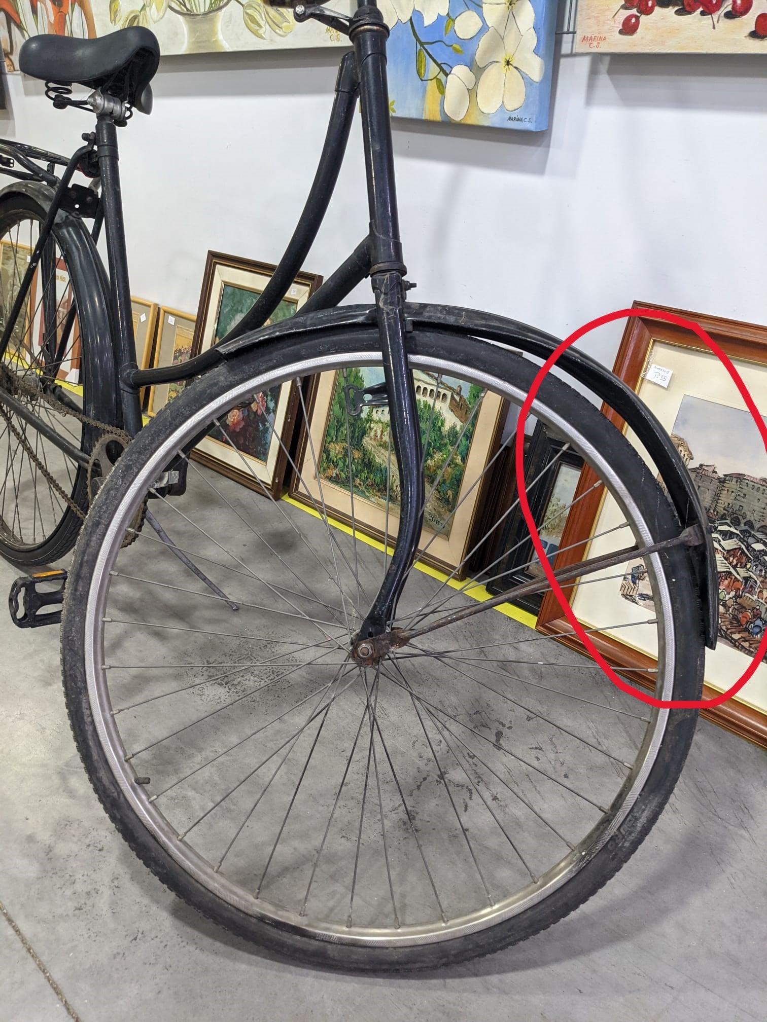 Bicicleta clásica de paseo vintage — imagen 5