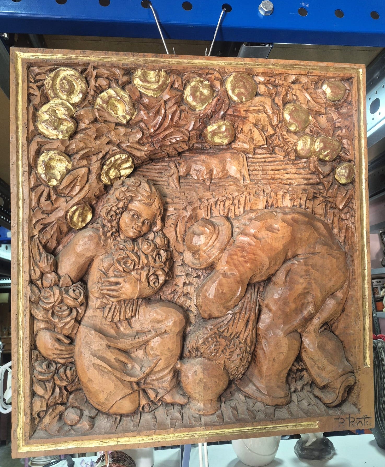 Relieve en madera pere puntí i terra — imagen 2