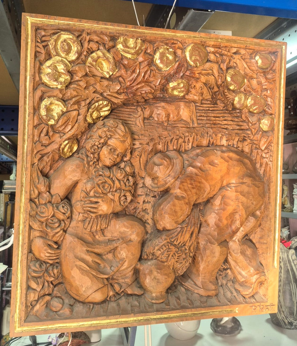 Relieve en madera pere puntí i terra — imagen 3