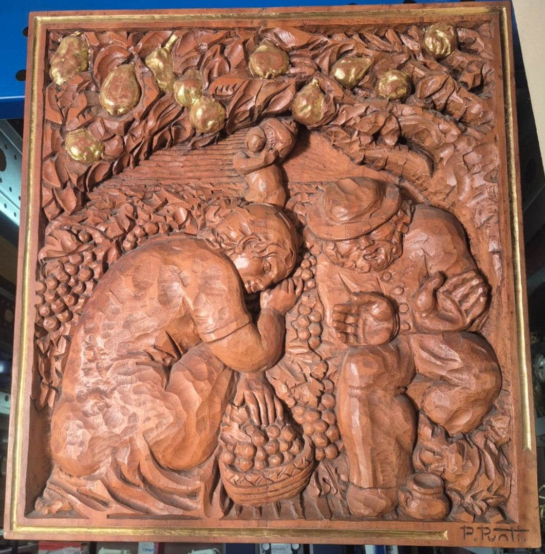 Relieve en madera pere puntí i terra
