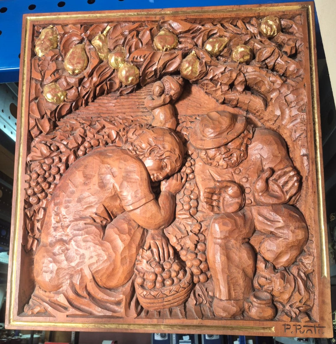 Relieve en madera pere puntí i terra — imagen 2