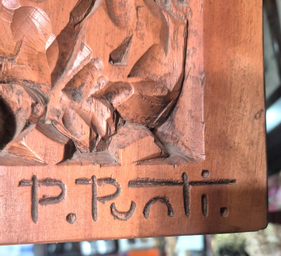 Relieve en madera pere puntí i terra — imagen 3