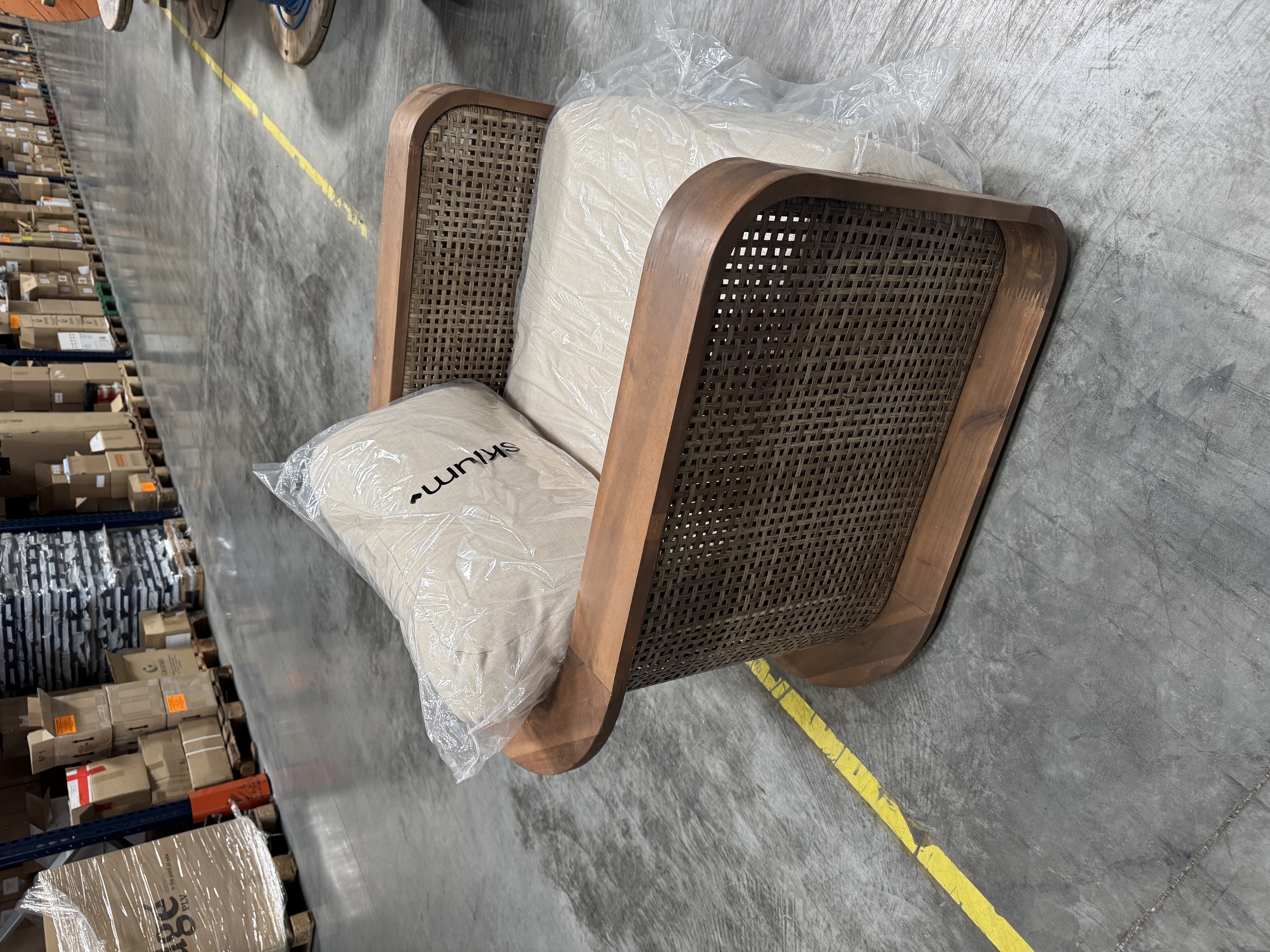 Sillón de jardín SKLUM en madera de acacia como nuevo — imagen 4