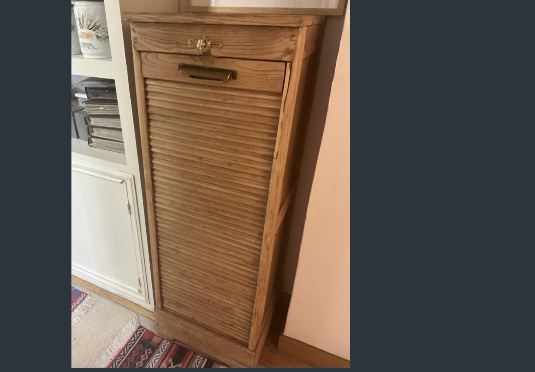 Mueble archivador madera antiguo años 1920