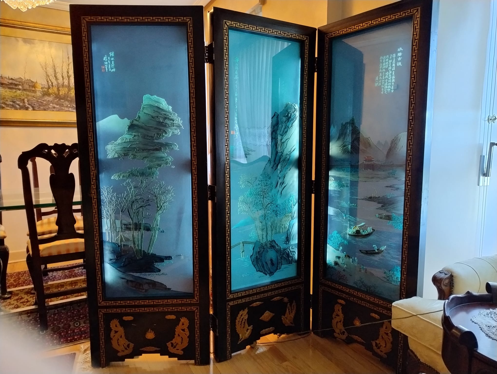 "Biombo Separador de Ambientes Chinoiserie (1959)