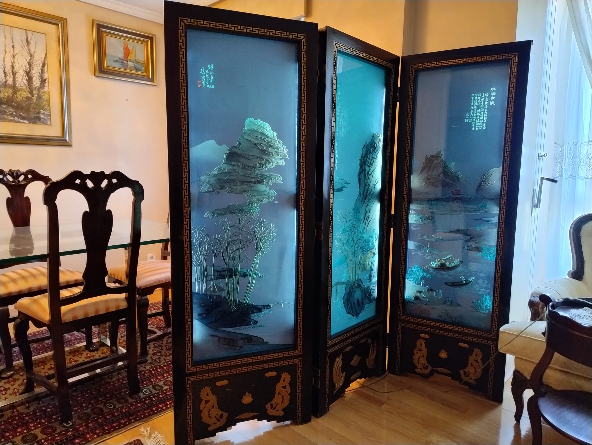 "Biombo Separador de Ambientes Chinoiserie (1959) — imagen 4