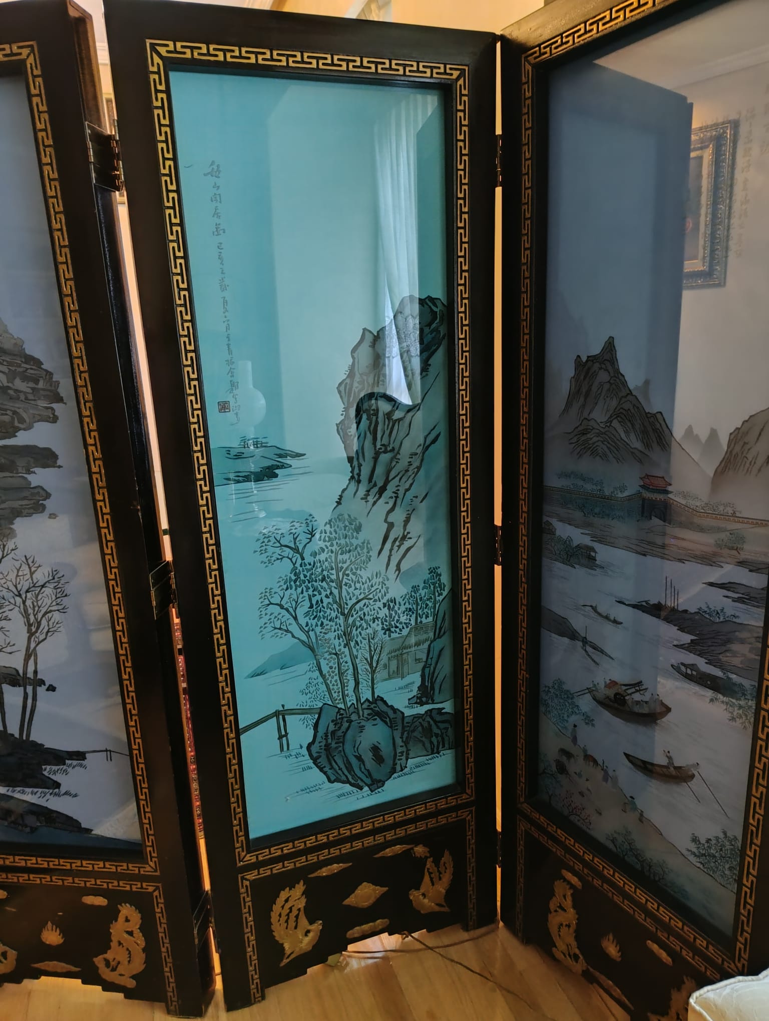 "Biombo Separador de Ambientes Chinoiserie (1959) — imagen 2