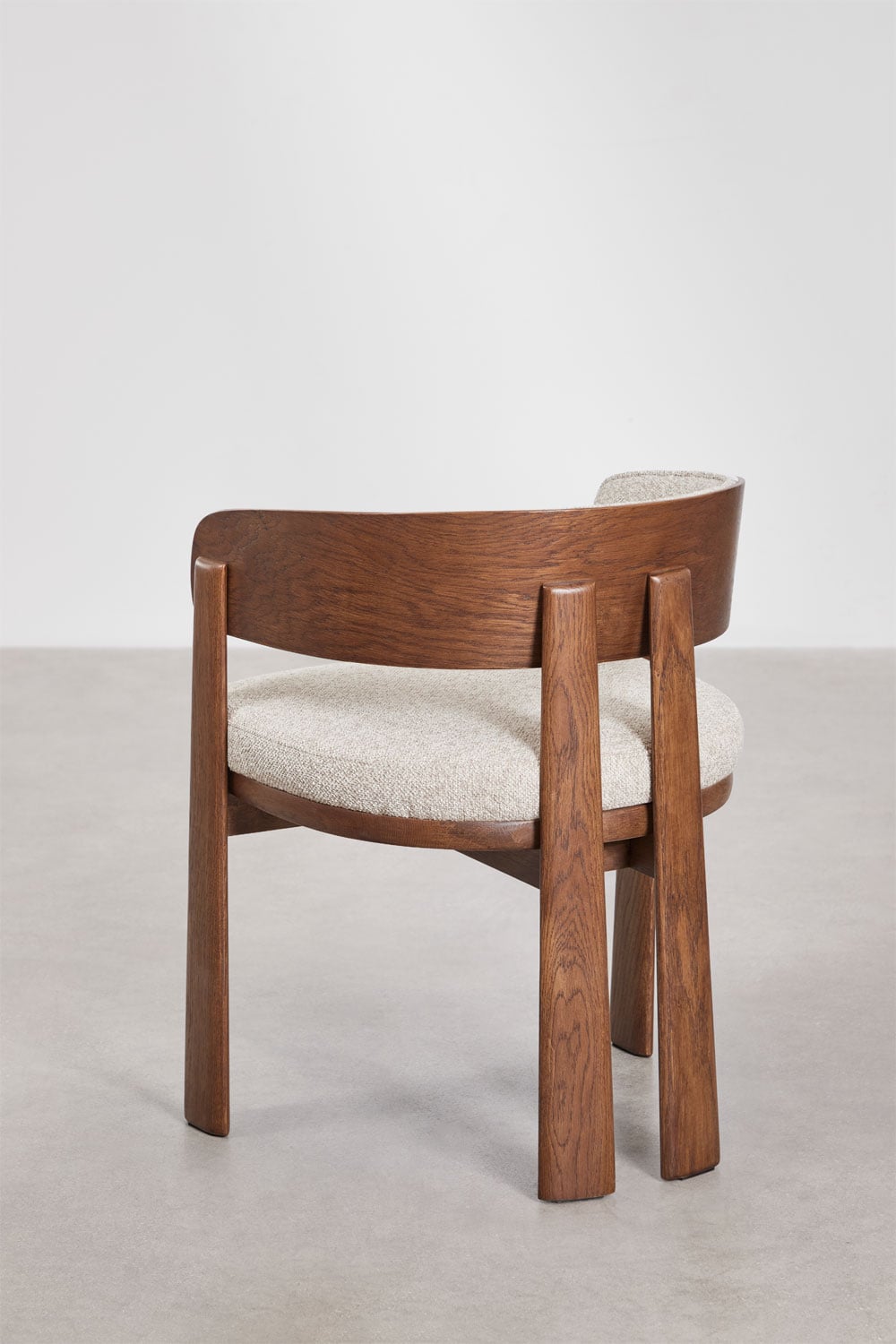 Silla de comedor SKLUM tapizada en tela con madera de fresno como nueva — imagen 5