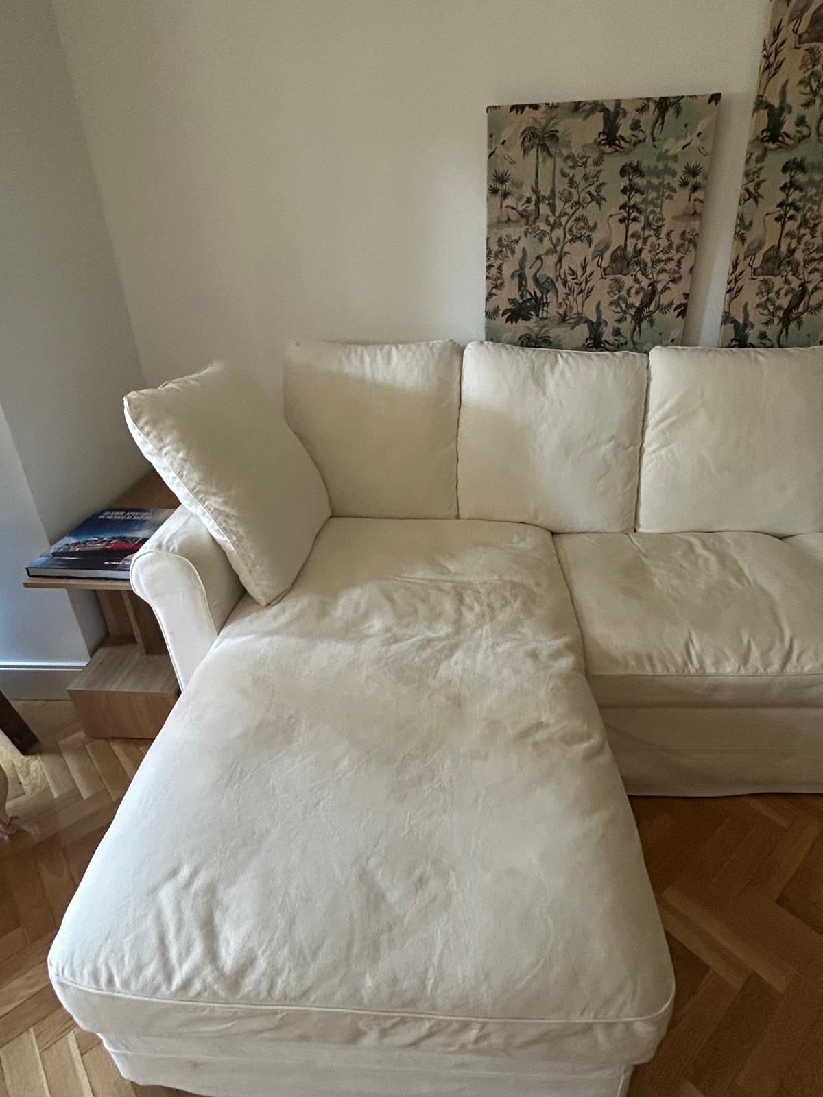 Sofa IKEA Gronlid con chaise longue - blanco - desenfundable — imagen 2