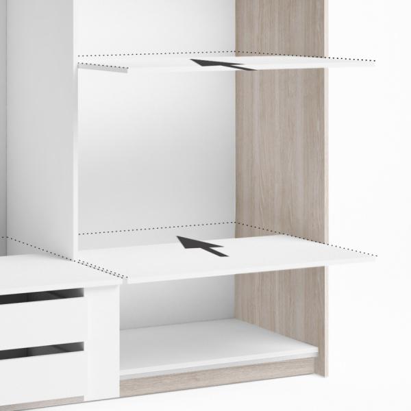 2 estantes interior armario JUCAR