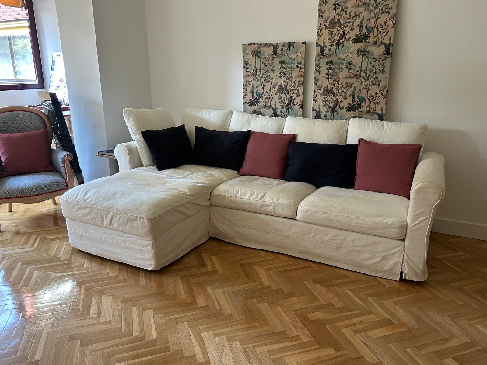 Sofa IKEA Gronlid con chaise longue - blanco - desenfundable — imagen 4