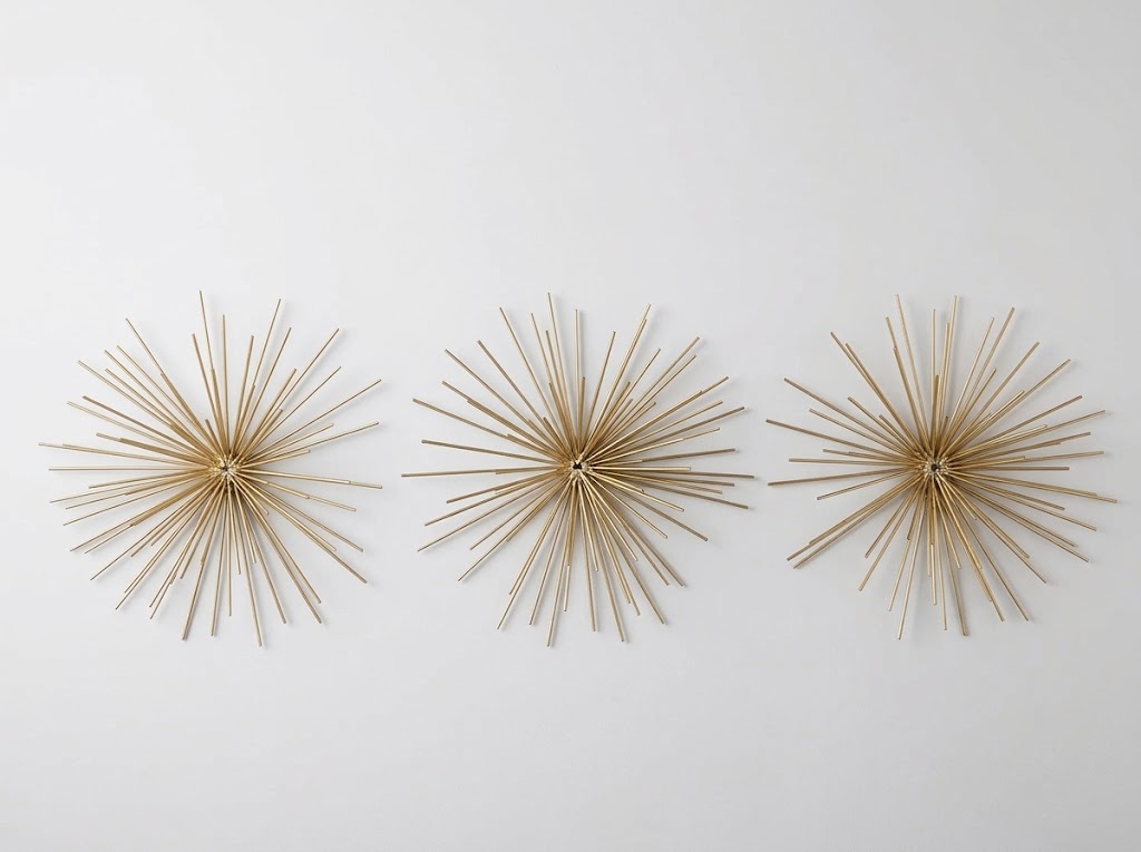 Set de 3 estrellas doradas Maisons du Monde. Se pueden adquirir varios sets.