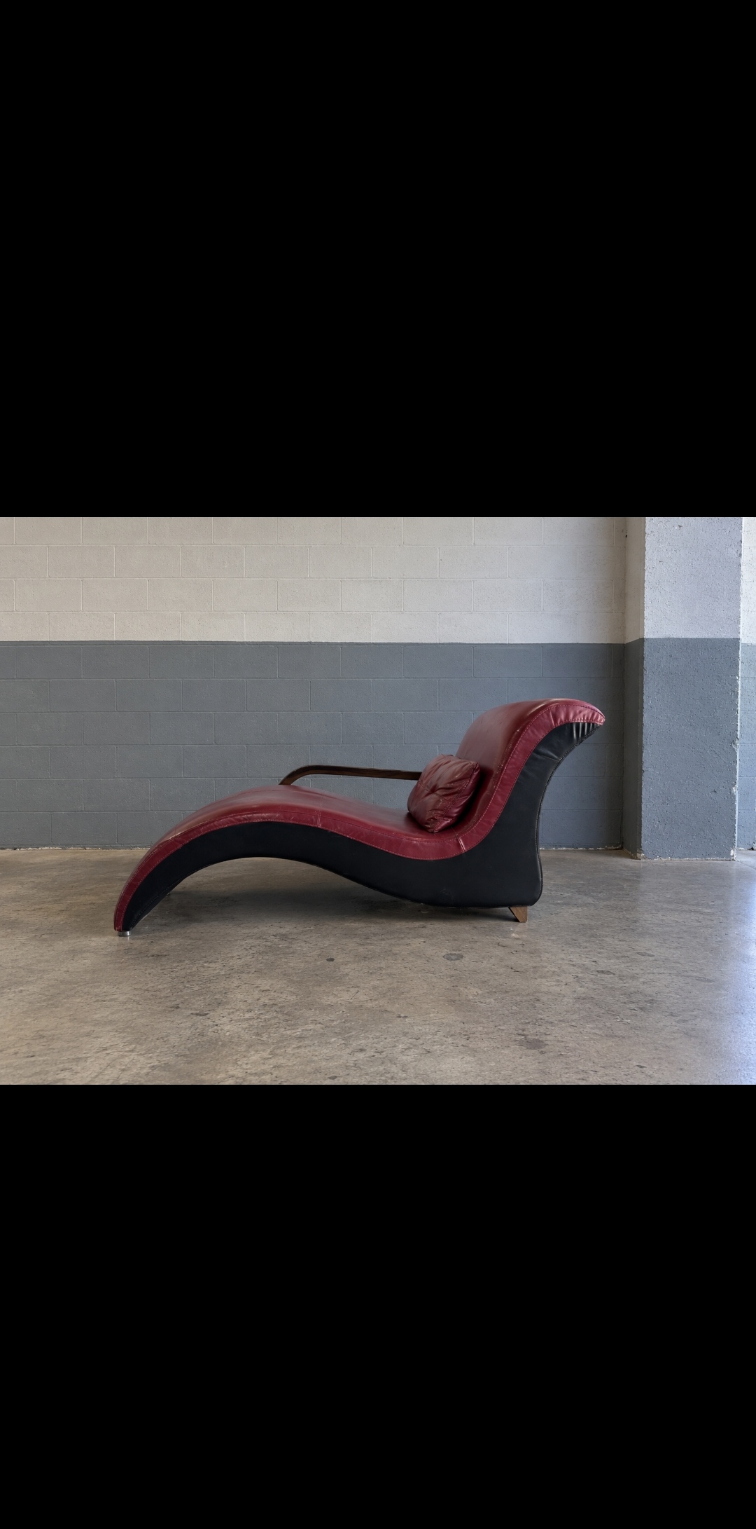 CHAISE LONGUE de diseño en piel, NUEVO — imagen 3