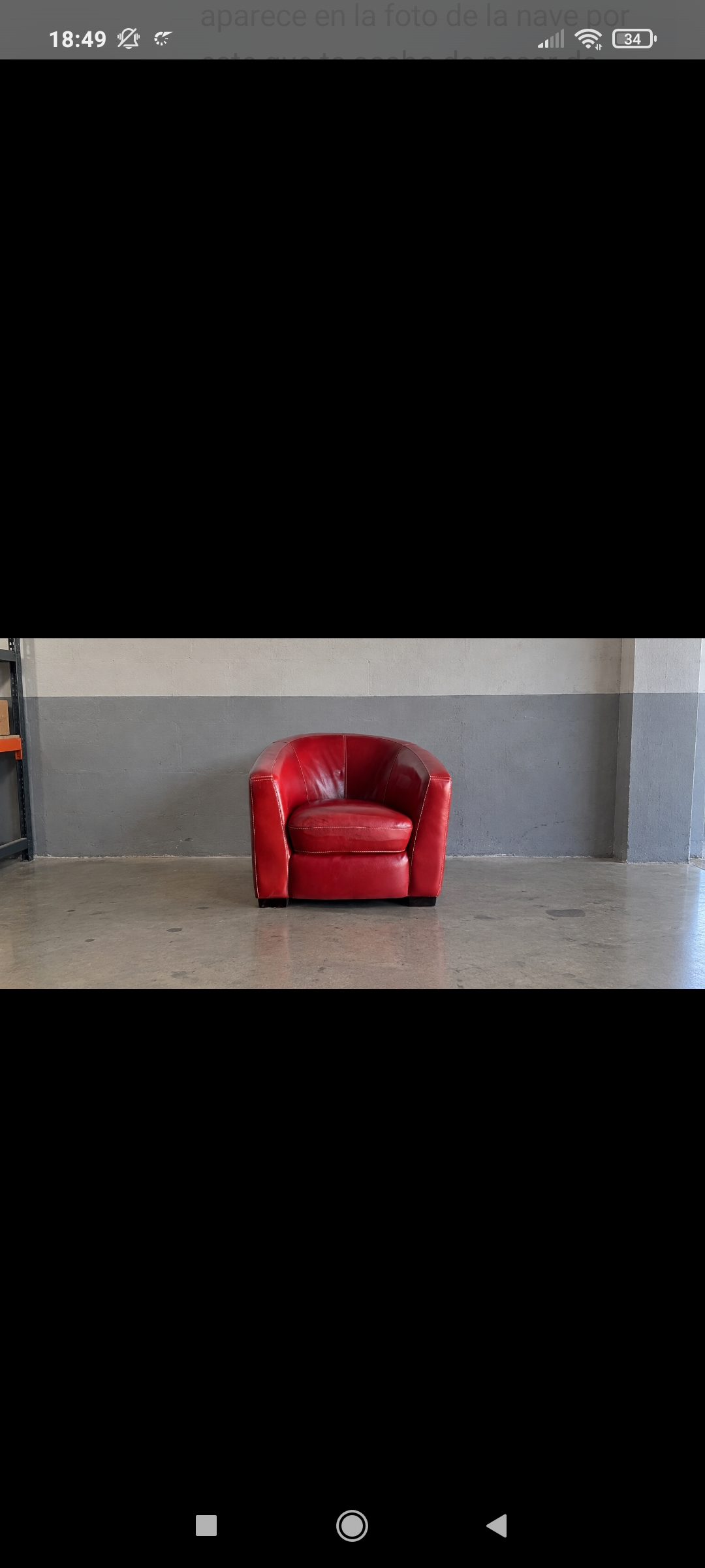 Sofá 1 plaza cuero rojo NUEVO