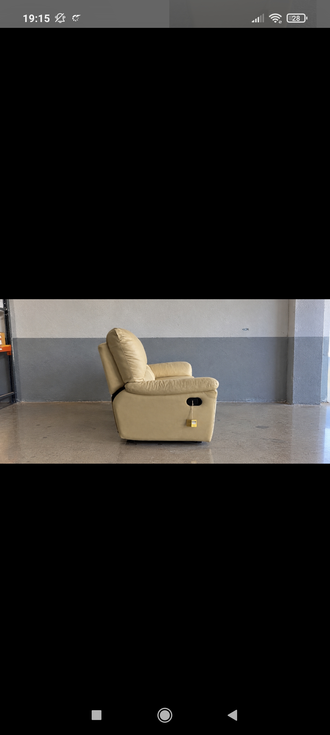 Sofá 2 plazas relax beige NUEVO — imagen 3
