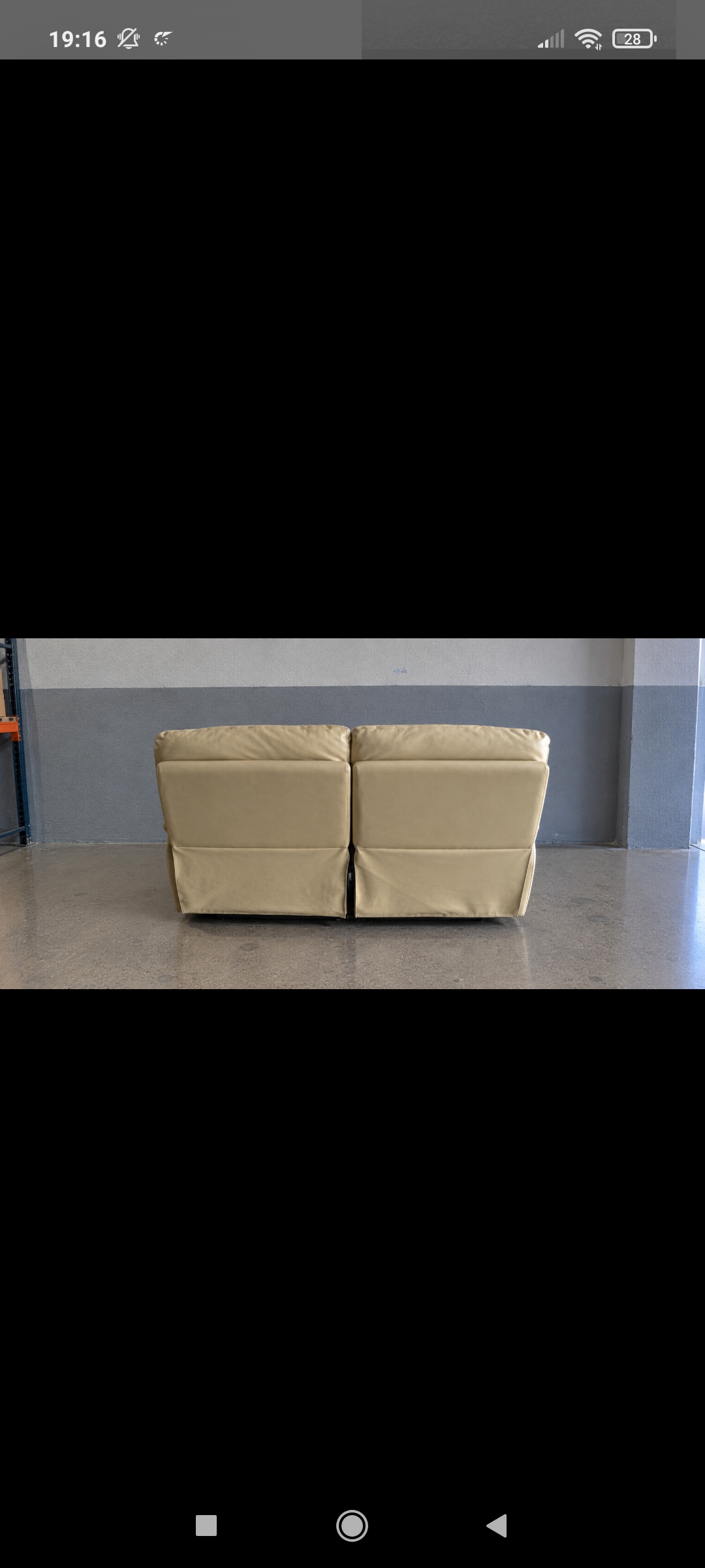 Sofá 2 plazas relax beige NUEVO — imagen 2