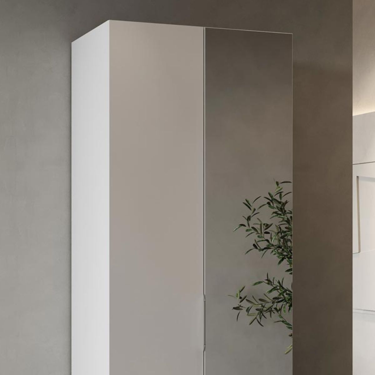 Armario PHANTOM de 2 puertas batientes con espejo — imagen 4