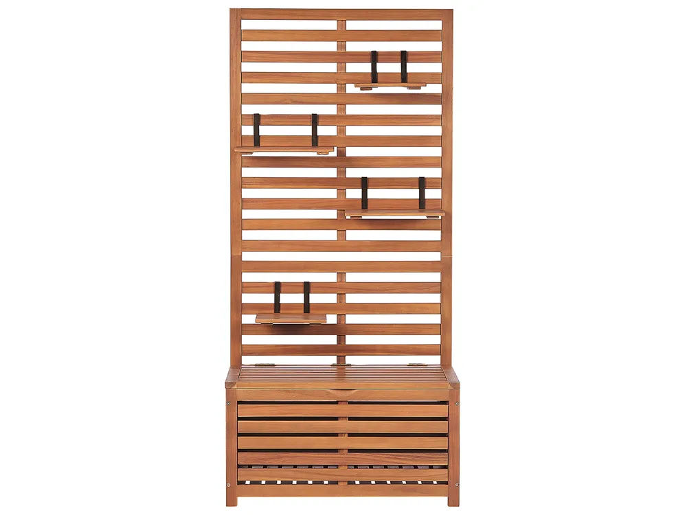 Banco de jardín con panel de pared Matino
