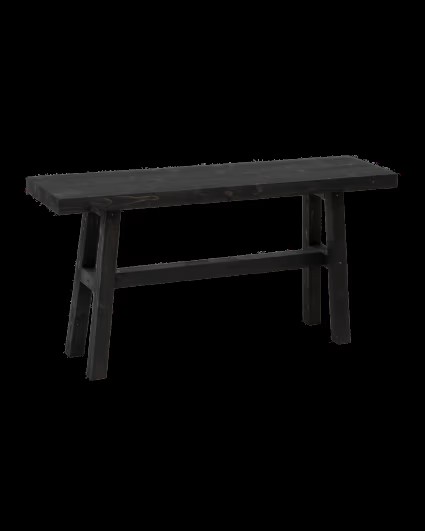 Banqueta de madera negra