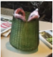 Botellero de cristal verde