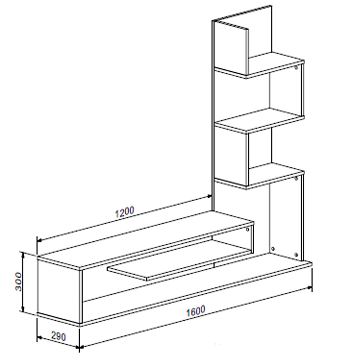 Composición de salón EMPIRE 160 cm — imagen 4