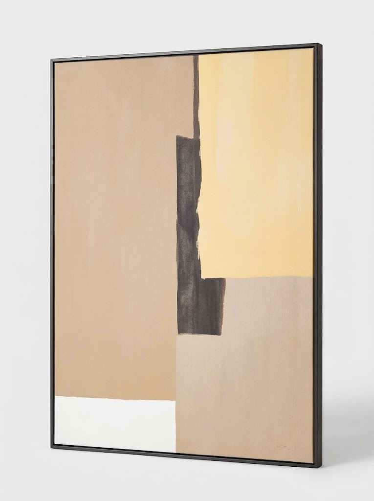 Cuadro colores ocre y amarillo, grande. Nuevo, solo exposición