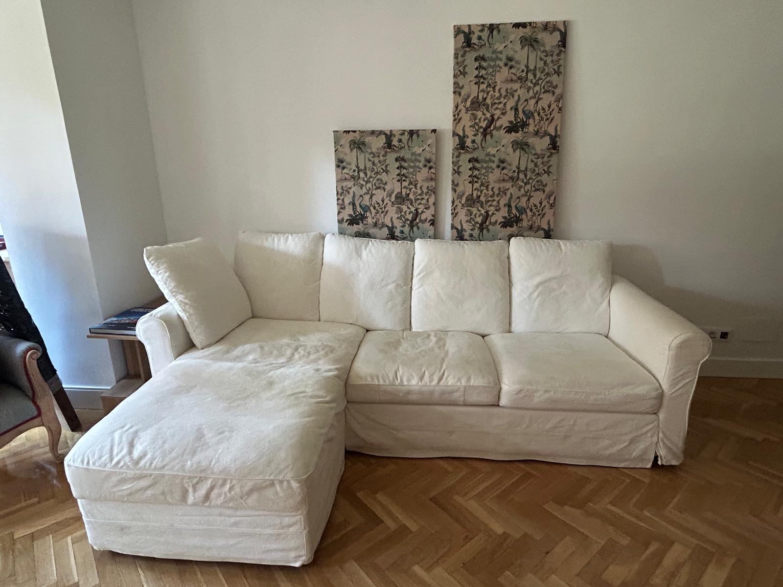 Sofa IKEA Gronlid con chaise longue - blanco - desenfundable — imagen 3