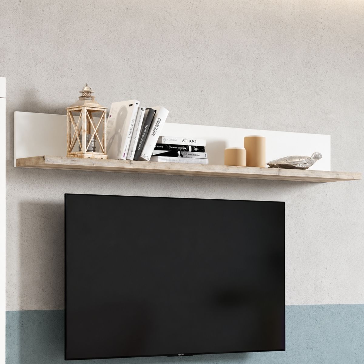 Estante de pared FORMENTERA de 180 cm con trasera