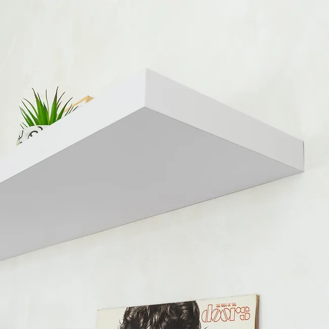 Estante lacado blanco. 118x25x3,5 — imagen 2
