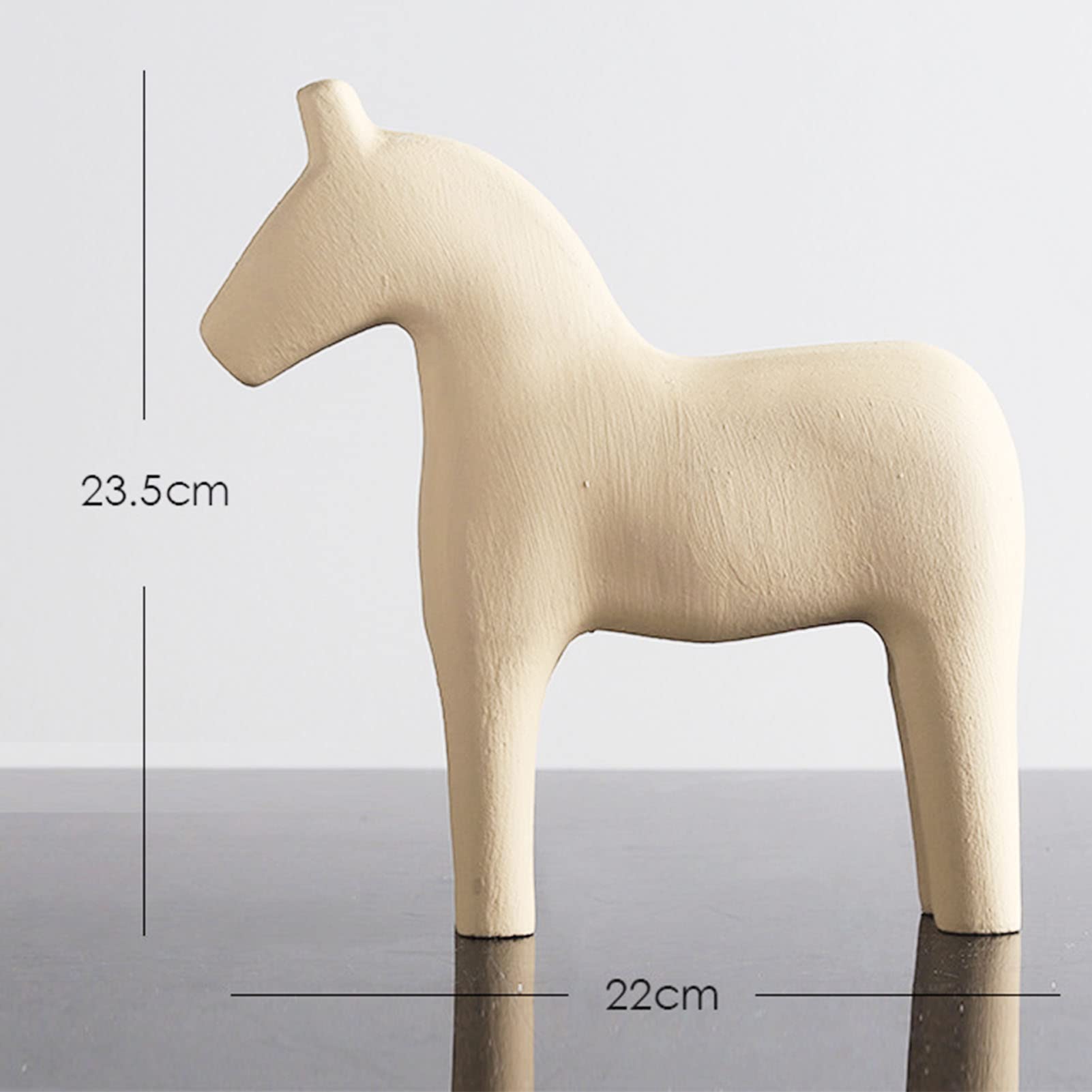 Estatuilla caballo rosa