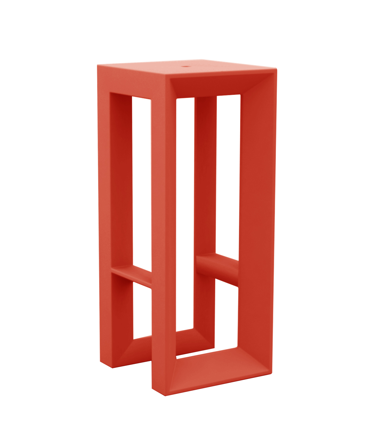 Frame Taburete Alto Rojo