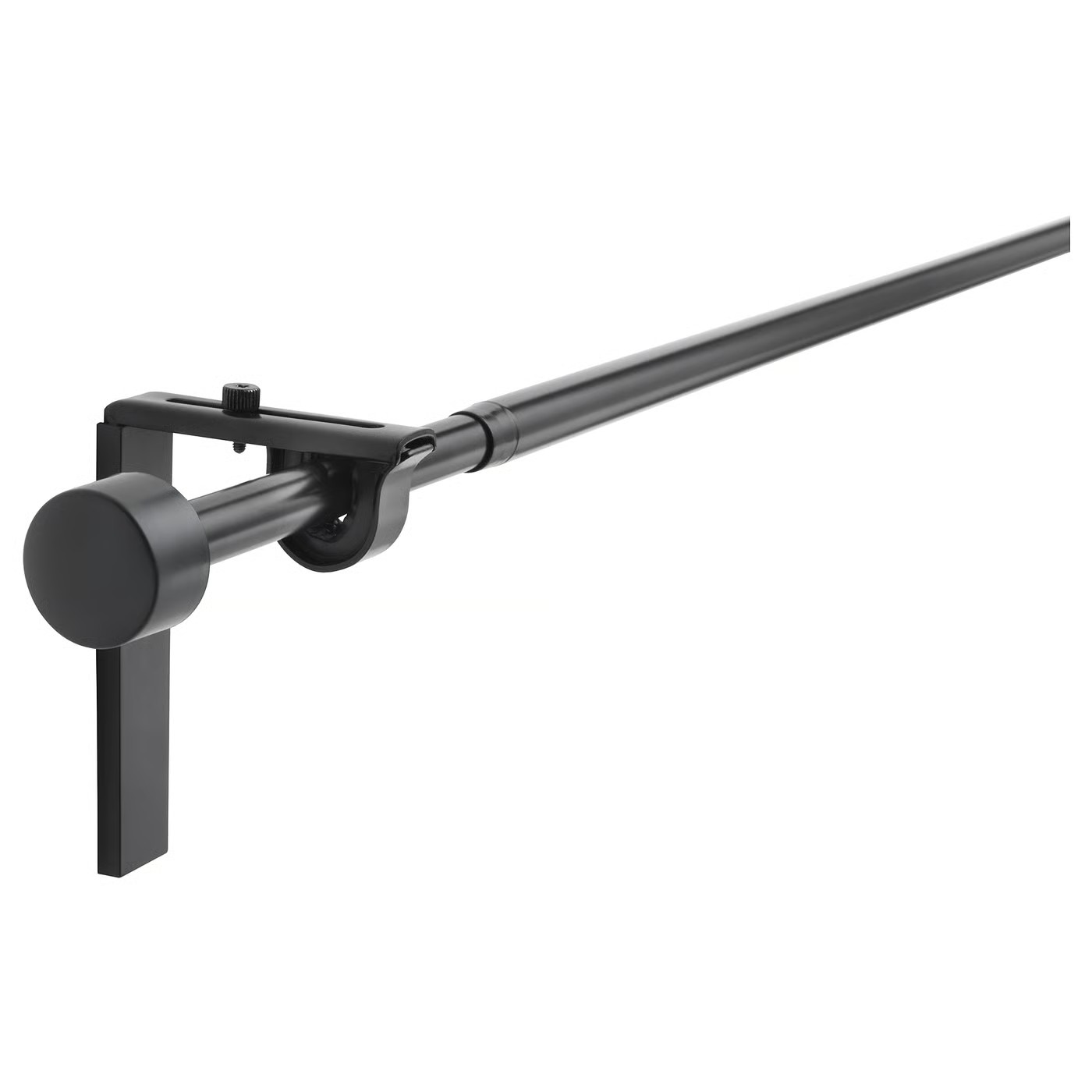 Kit barra de cortinas negro