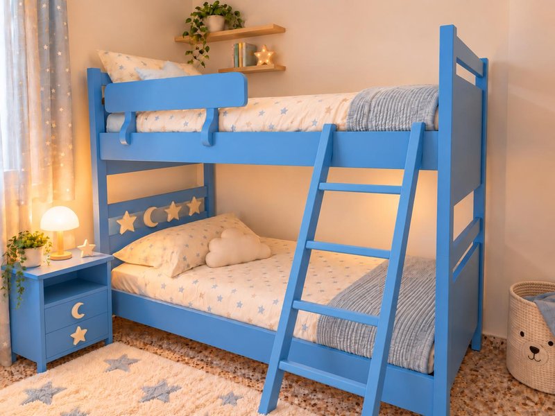 Litera infantil Amelia Arán. Diseño Lunas y Estrellas en madera maciza