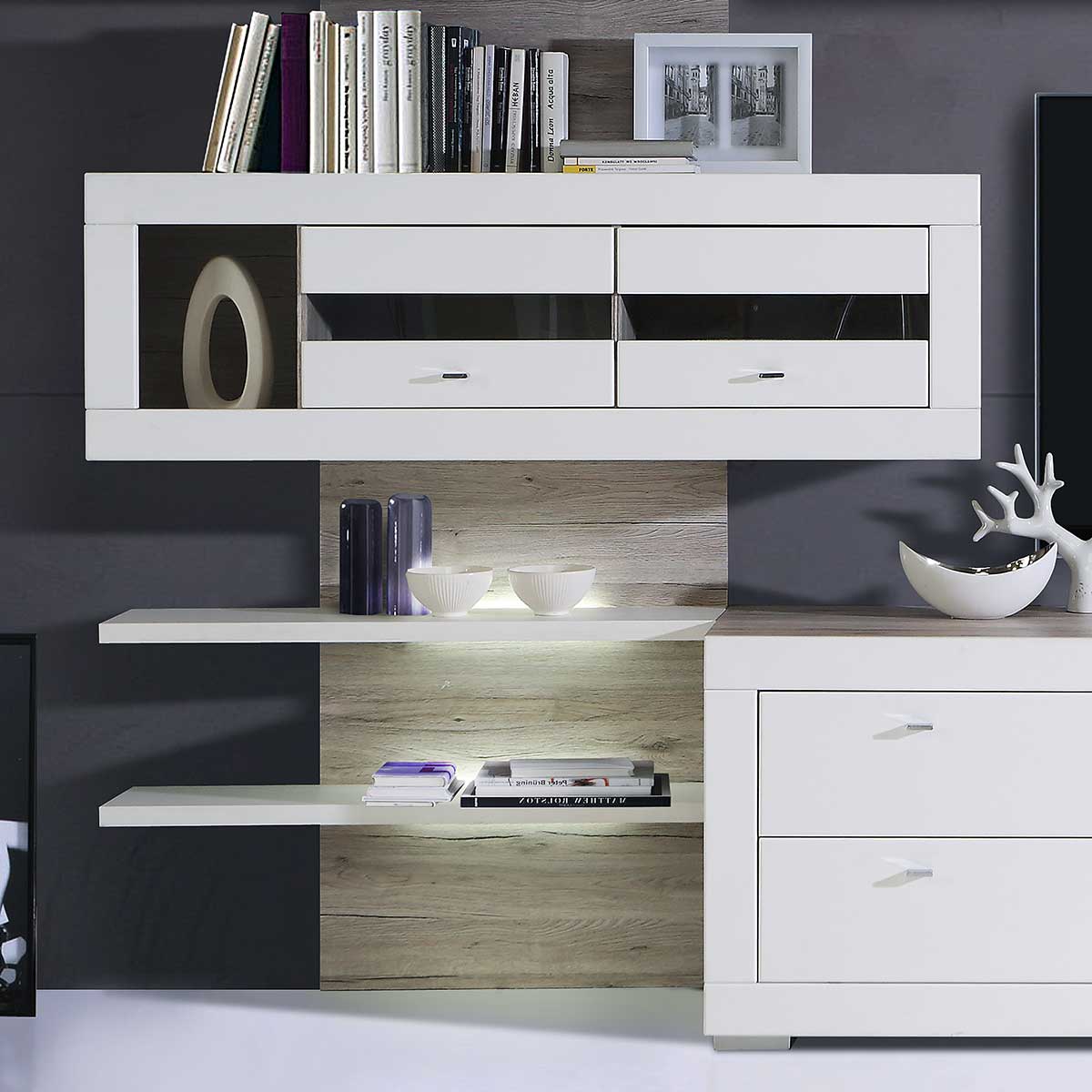 Mueble de salón modular de madera SETUBAL — imagen 2