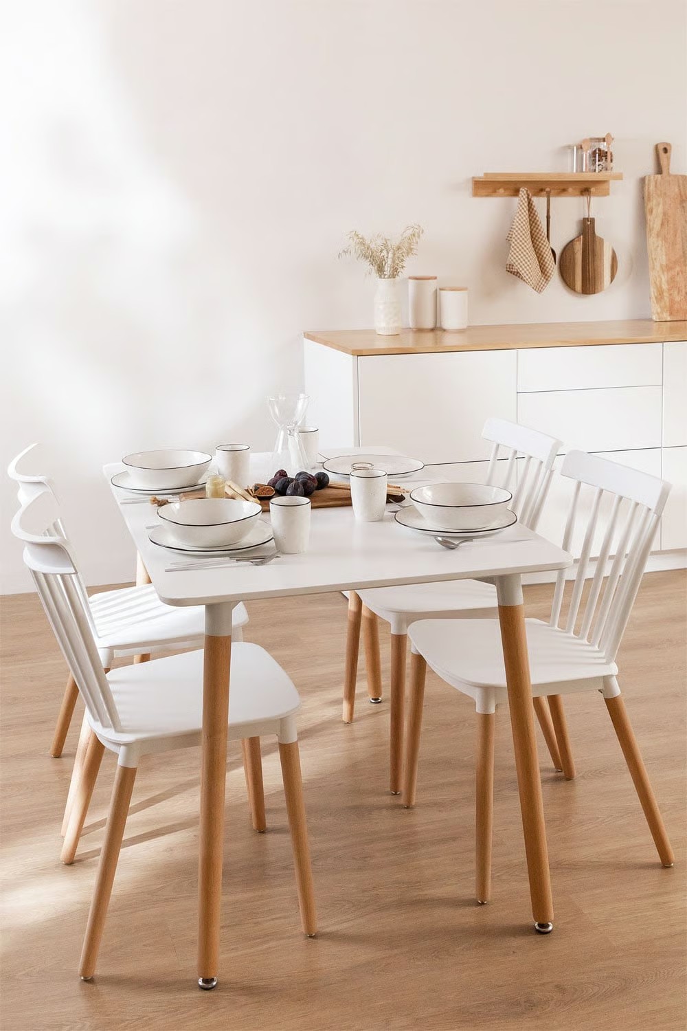 Set de comedor Royal: mesa 120x80 y 4 sillas — imagen 2