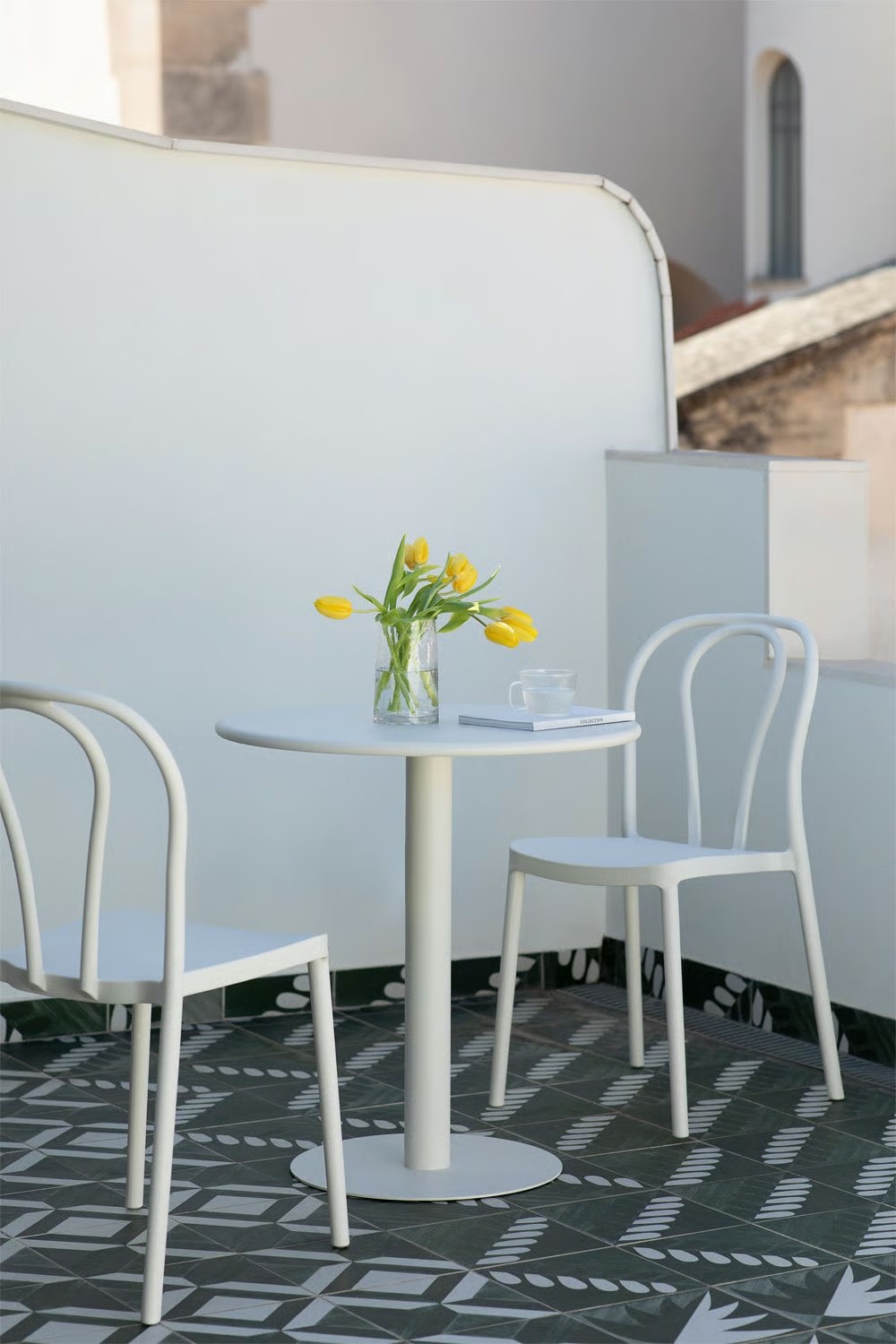 Set de jardín Mizzi: mesa redonda Ø70 y 2 sillas — imagen 2
