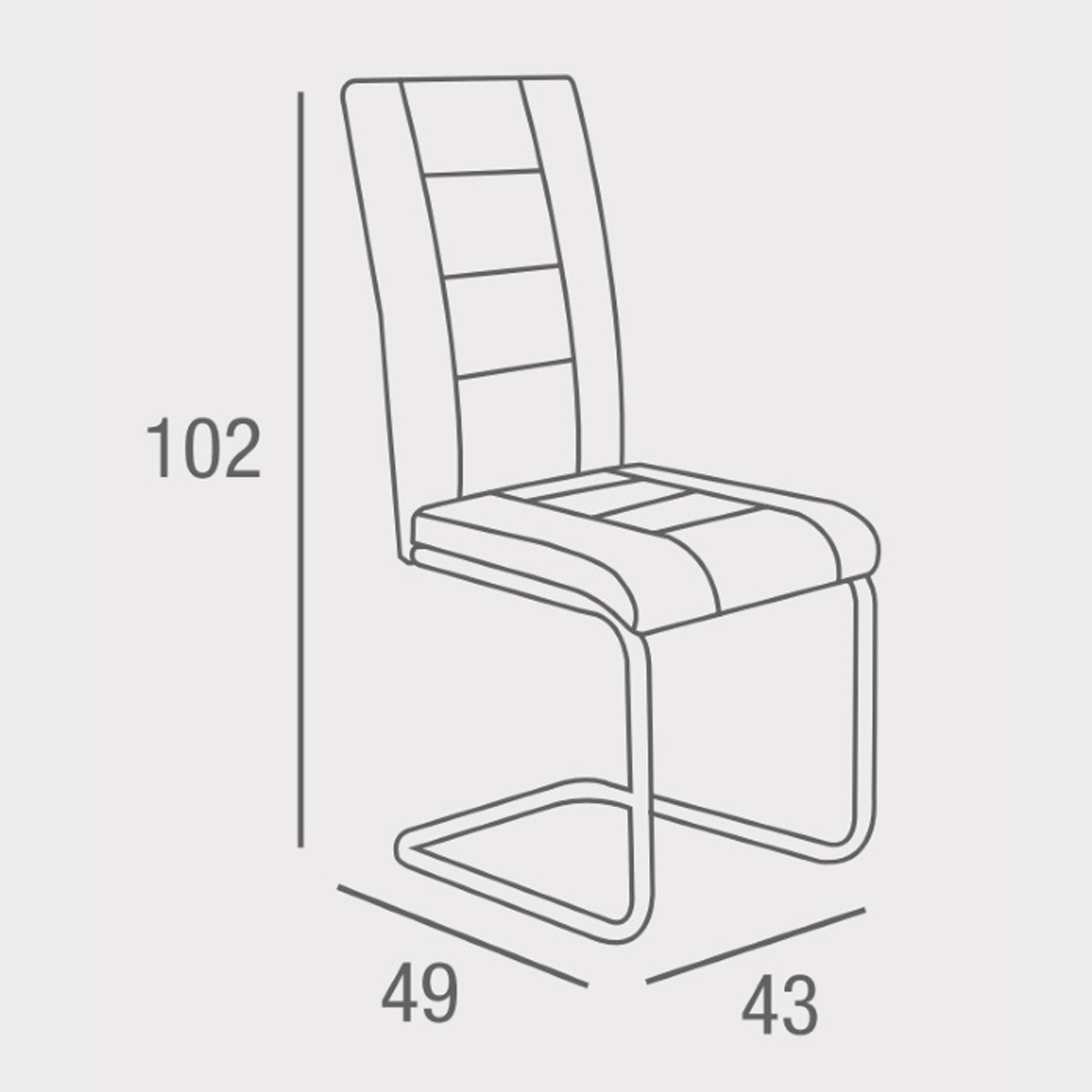 Silla de comedor CHIARA — imagen 4