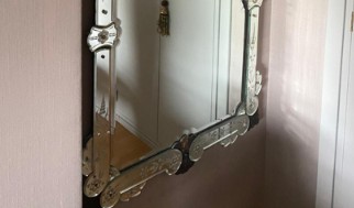 Imperfección 1 (imperfección de Espejo Veneciano XL de Cristal y Madera (Para Restaurar))